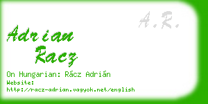 adrian racz business card